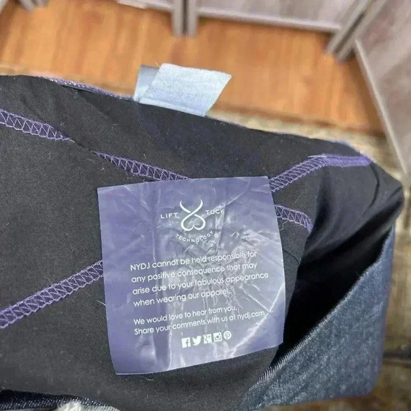 NYDJ Jeans 24W Deni Leggings Pull On Lift Tuck Tummy Control Dark Wash - Picture 9 of 9